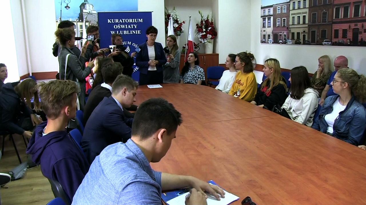 Rekrutacja do liceów 2019. Uczniowie z Lublina z wizytą w kuratorium śląskie Kuratorium Oświaty Rekrutacja