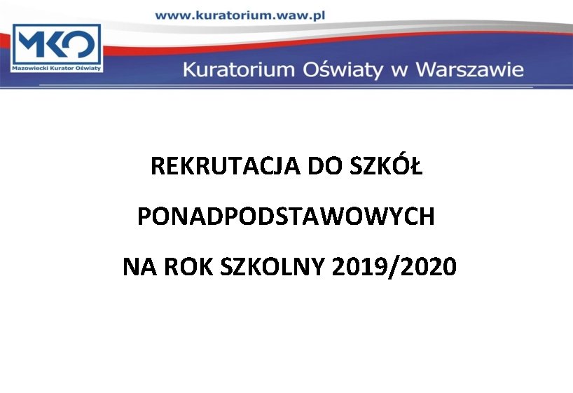 Białystok Rekrutacja Do Szkół Ponadpodstawowych