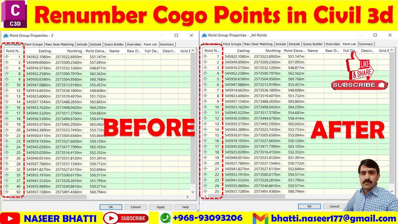 How To Renumber Points In Civil 3d