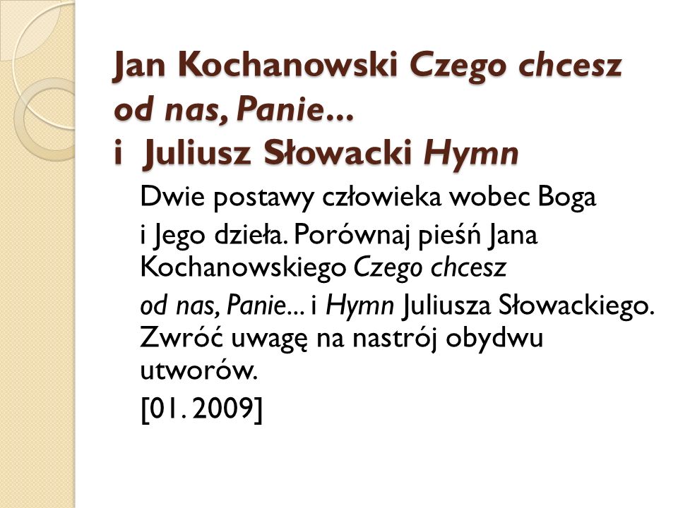 REPETYTORIUM MATURALNE - ppt pobierz Czego Chcesz Od Nas Panie Interpretacja