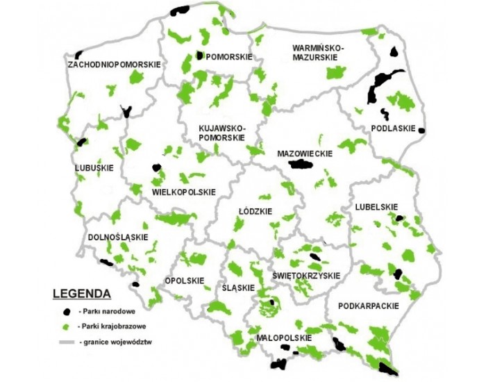Rezerwaty Biosfery UNESCO w Polsce Quiz Zapisz Numer Ktorym Na Mapie Oznaczono Rezerwat Biosfery Bialowieza