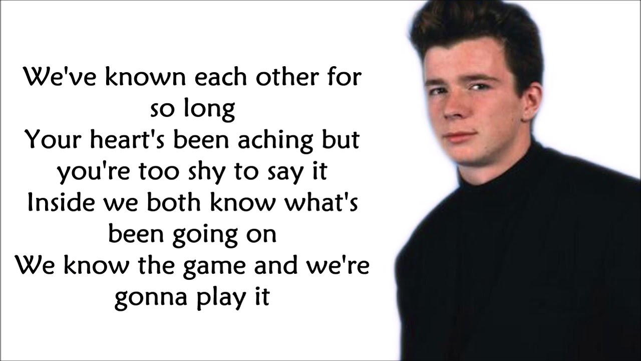 Tekst Never Gonna Give You Up