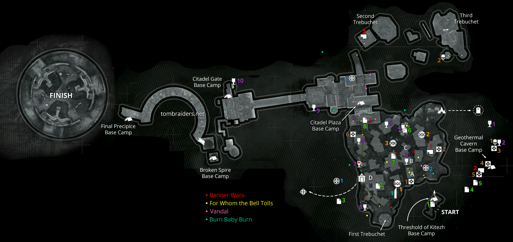 Lost City Map Rise Of The Tomb Raider