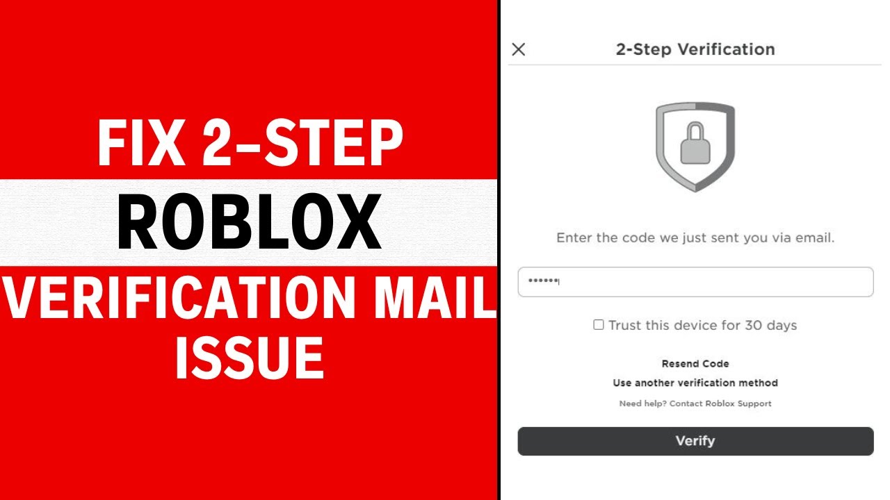 Roblox 2 Step Verification Not Sending