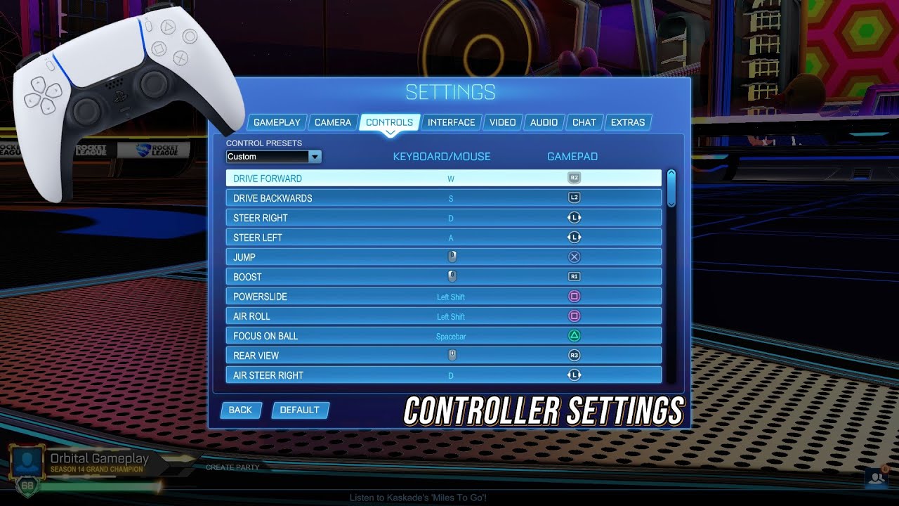 Best Controller Settings Rocket League Ps5