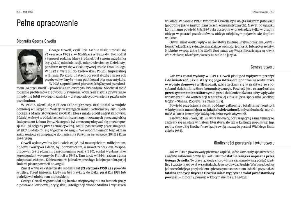 Rok 1984 - George Orwell | lektury szkolne z omówieniem - Wydawnictwo Greg Rok 1984 Streszczenie Szczegółowe Ostatni Dzwonek