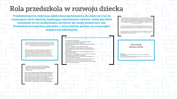 Rola przedszkola w rozwoju dziecka by Kacper Pycka on Prezi Znaczenie Przedszkola W Rozwoju Dziecka