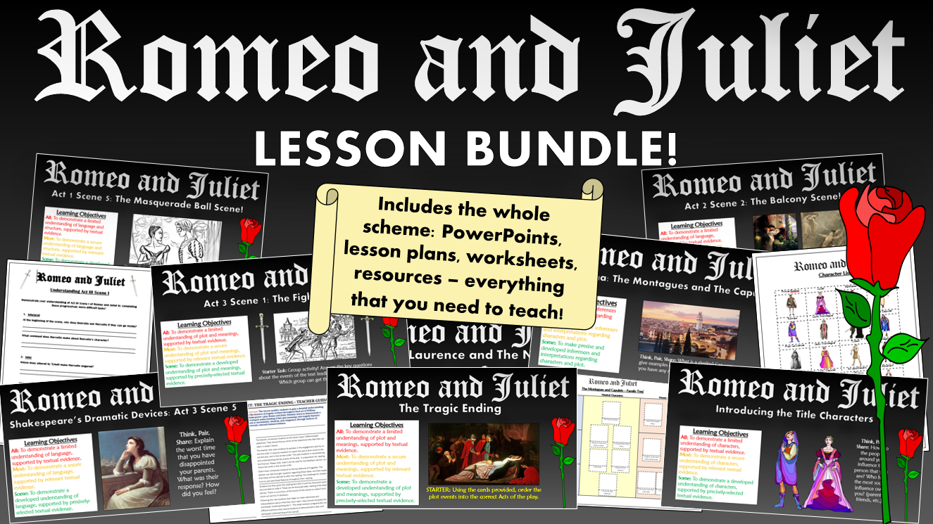 Romeo and Juliet Lesson Bundle | Lesson, Romeo and juliet Romeo And Juliet Student Workbook Answer Key Pdf