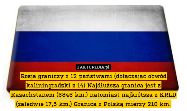 Rosja graniczy z 12 państwami Z Iloma Państwami Graniczy Rosja