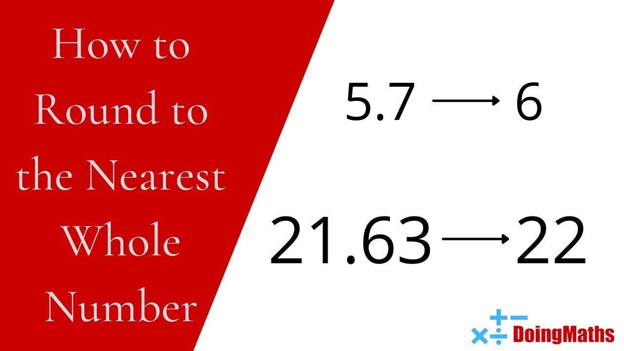 Rounding To The Nearest Whole Number Round 1 8 To The Nearest Whole Number