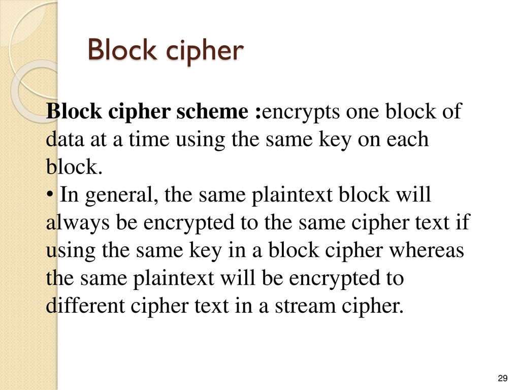Row Transposition Ciphers - ppt download Which Statement Describes A Characteristics Of Block Ciphers