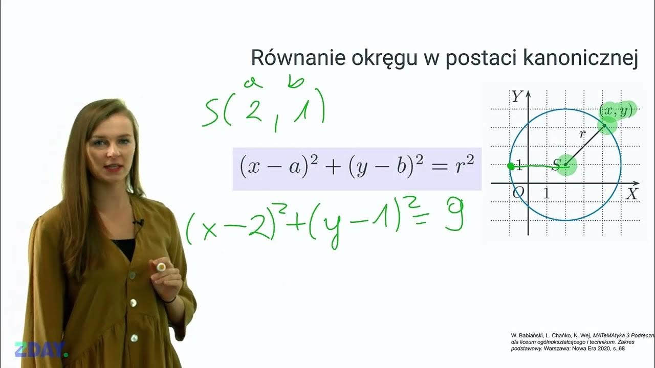 Równanie Okręgu W Postaci Kanonicznej