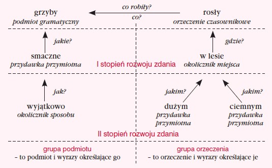 Wykonaj Wykres Zdania Zapisz Pytania I Określ Części Zdania