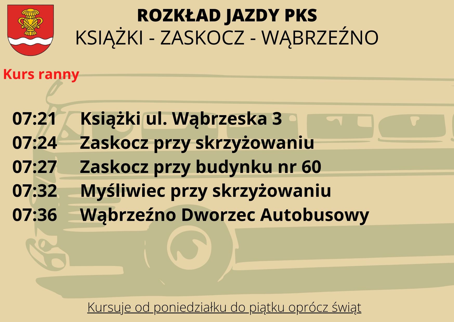 Rozkład jazdy PKS Od 01.07.2020 r | Gmina Książki Rozkład Jazdy Pks Piotrków Kujawski