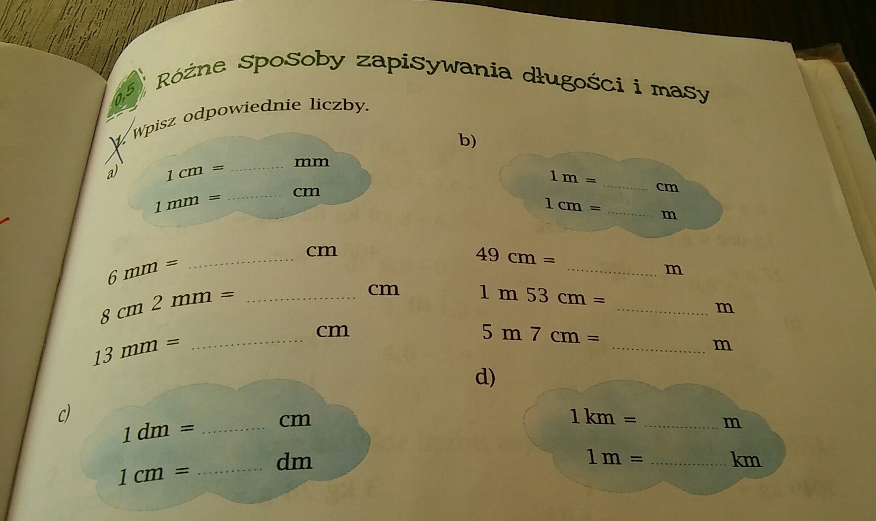 Różne Sposoby Zapisywania Długości I Masy Klasa 5