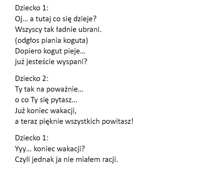 Scenariusz Rozpoczęcia Roku Szkolnego W Szkole Podstawowej Na Wesoło
