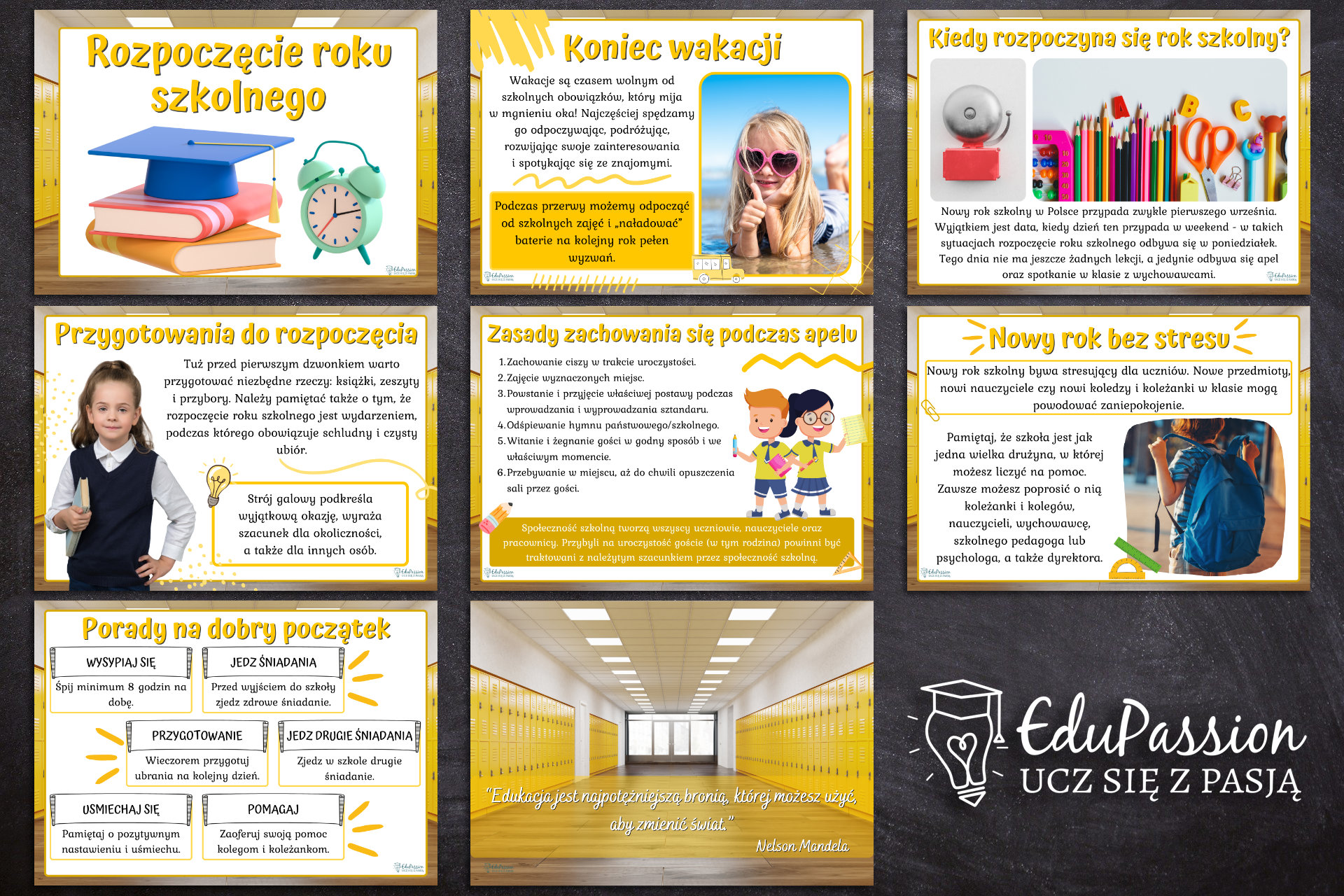 Rozpoczęcie roku szkolnego – zestaw! – EduPassion Gazetka Na Rozpoczęcie Roku Szkolnego Do Wydruku