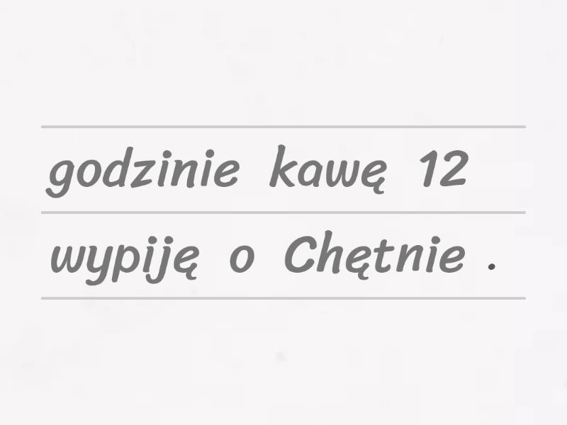 Układanie Zdań Z Rozsypanki Wyrazowej Klasa 1 Pdf