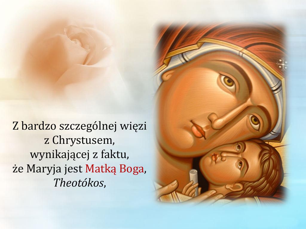 Rozważania w oparciu o Rosarium Virginis Mariae, ppt pobierz Dokoncz Zdania Maryja Jest Matka Boga Poniewaz