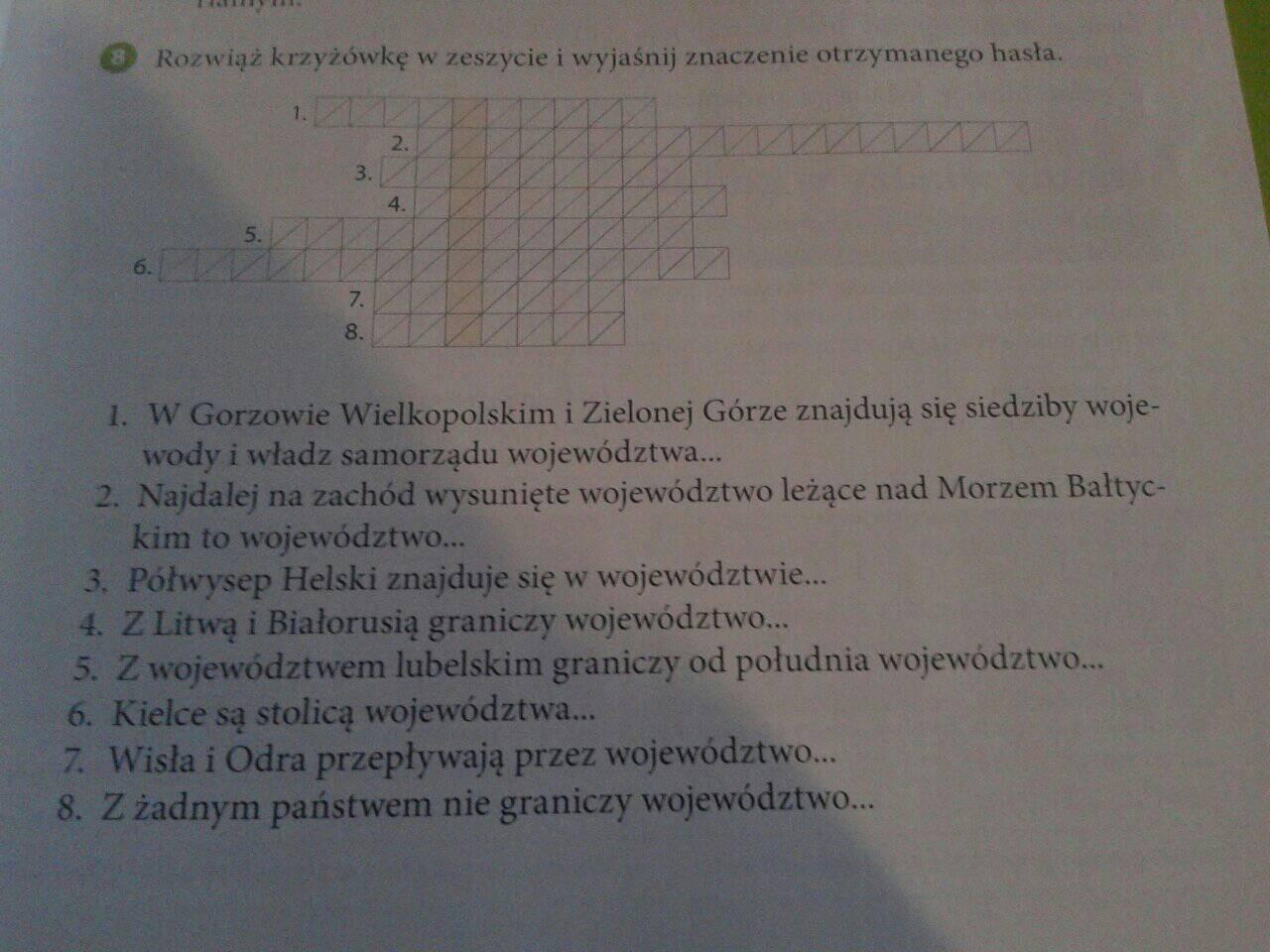 Rozwiąż Krzyżówkę W Zeszycie Wyjaśnij Co Oznacza Otrzymane Hasło Wos Rozwiaz Krzyzowke W Zeszycie Wyjasnij Co Oznacza Otrzymane Haslo Wos