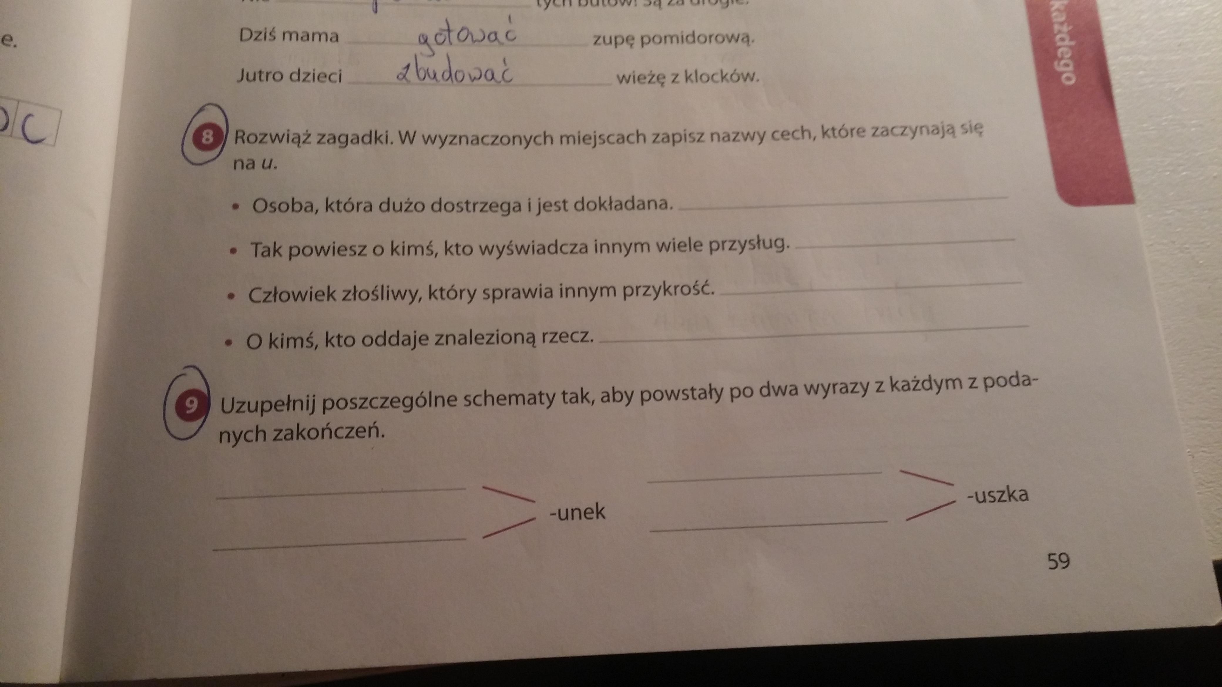 Rozwiąż Zagadki Zapisz Odpowiedzi W Wyznaczonych Miejscach