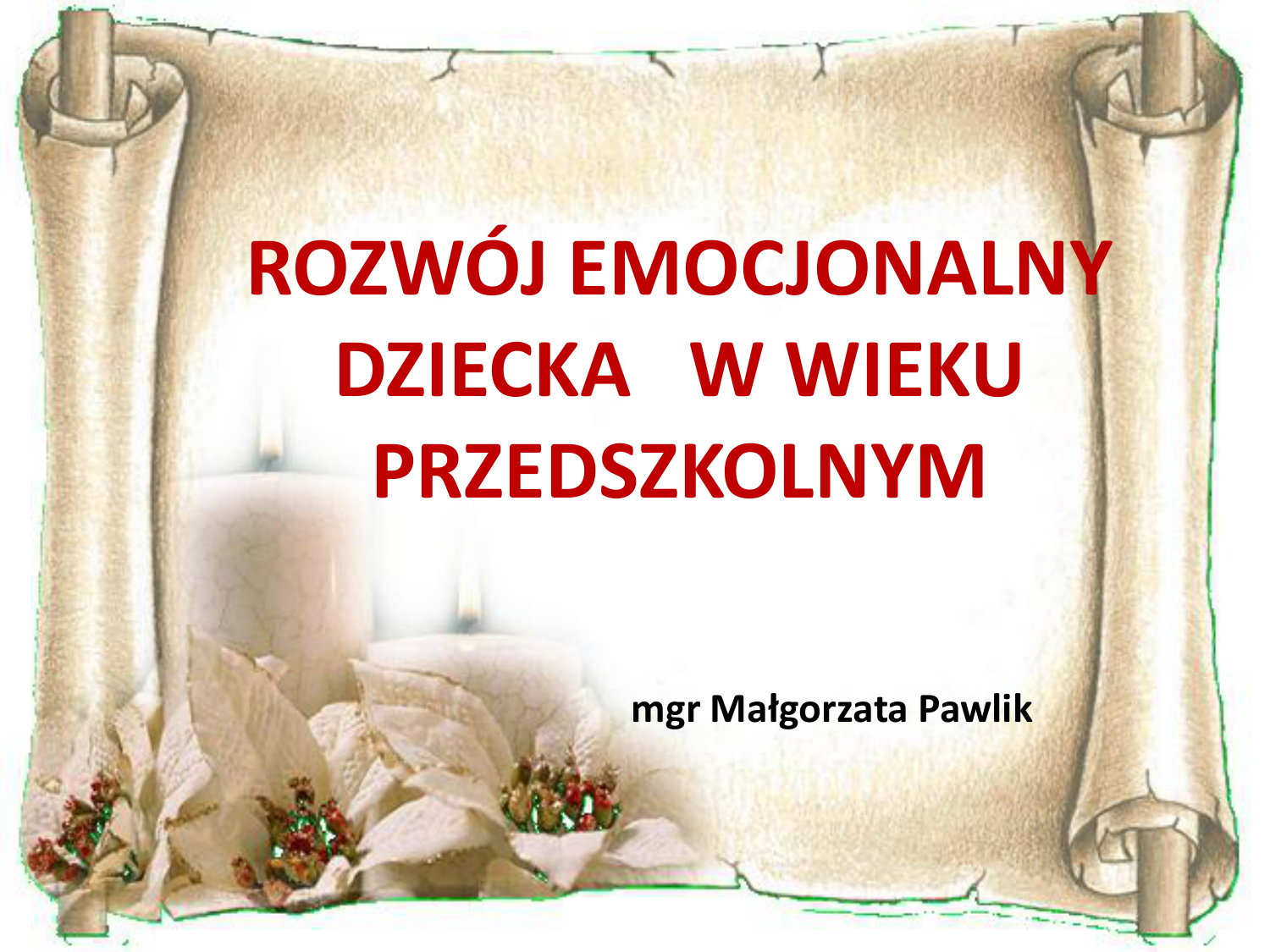 Rozwój Emocjonalny Dziecka W Wieku Przedszkolnym Pdf
