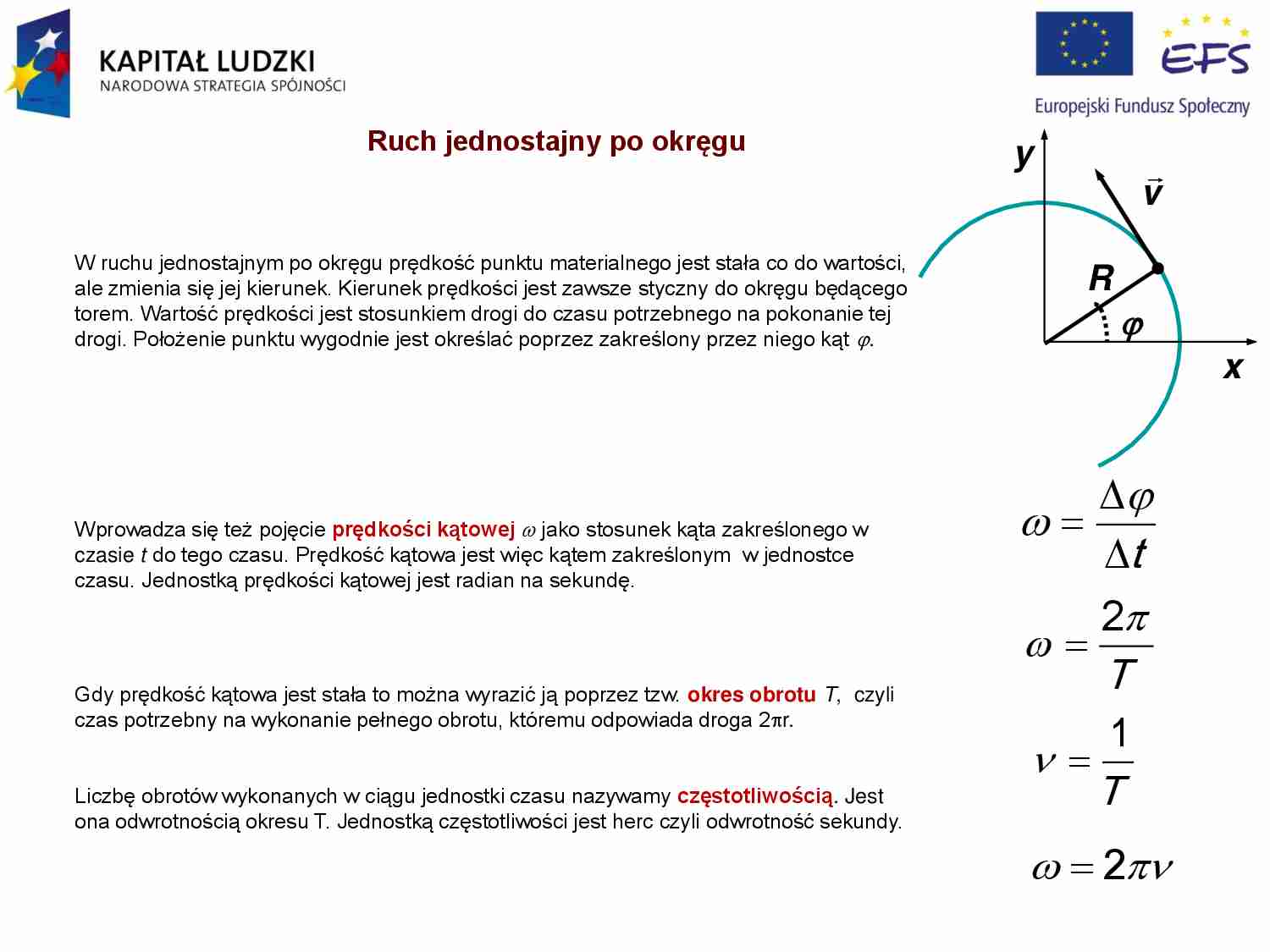 Ruch jednostajny po okręgu-opracowanie - Notatek.pl Ruch Po Okregu