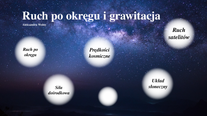 Ruch po okręgu i grawitacja by Aleksandra Wolny on Prezi Ruch Po Okregu I Grawitacja Sprawdzian