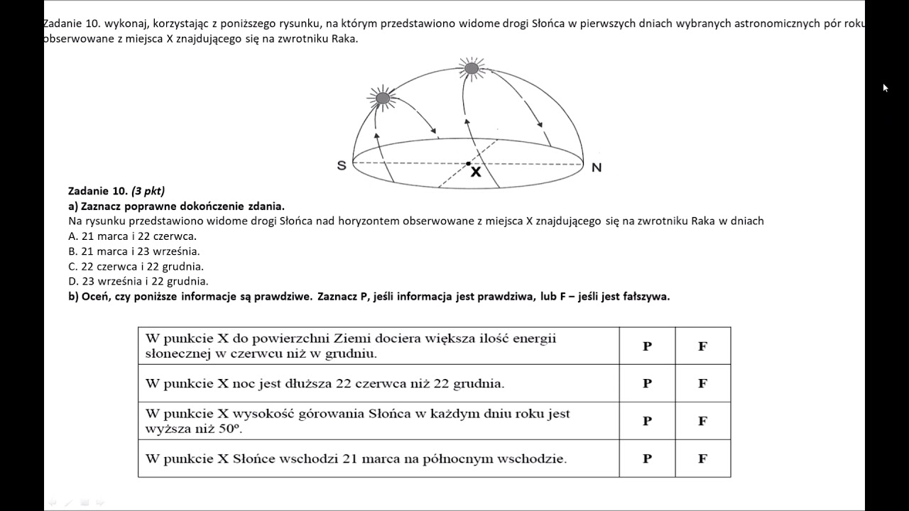 Ruchy obiegowy, ruch obrotowy, oświetlenie ziemi, obliczanie czasu Sprawdzian Z Geografii Klasa 6 Dział 2 Ruchy Ziemi