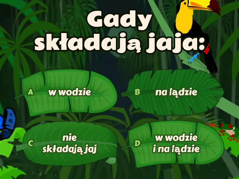 Ryby, Płazy ,Gady - Test Plazy I Gady Sprawdzian