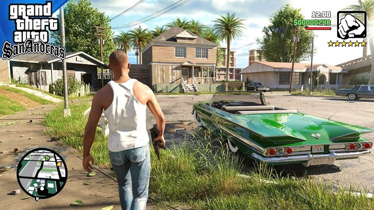 ریمیک جی تی ای سن آندریاس را با گرافیک فوق‌العاده ببینید | مجله بازار Najszybszy Samochód W Gta San Andreas
