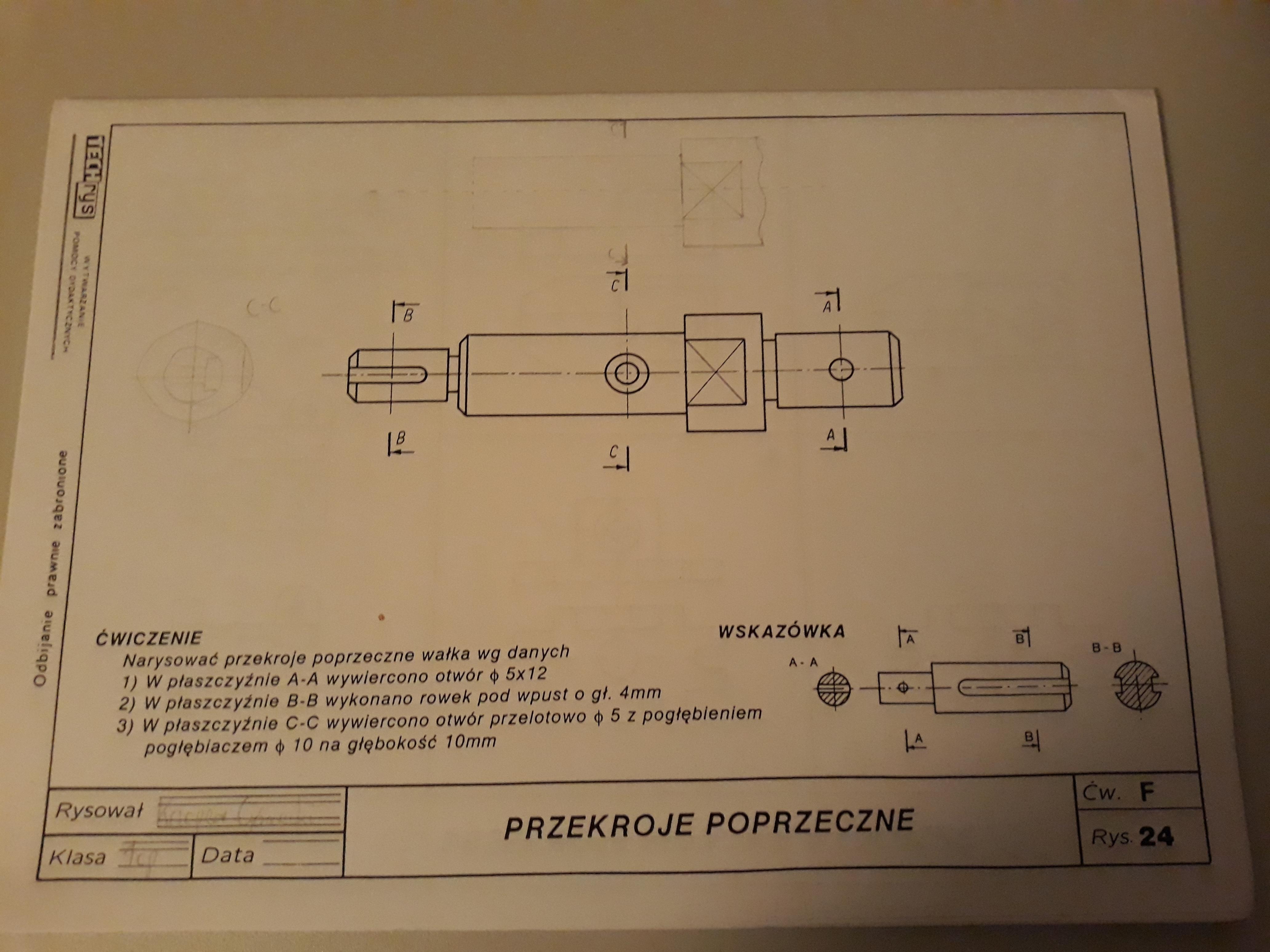 Rysunek Obraz: Rysunek Techniczny Szybka Nauka Rysunek Techniczny W Branży Mechanicznej I Samochodowej Pdf
