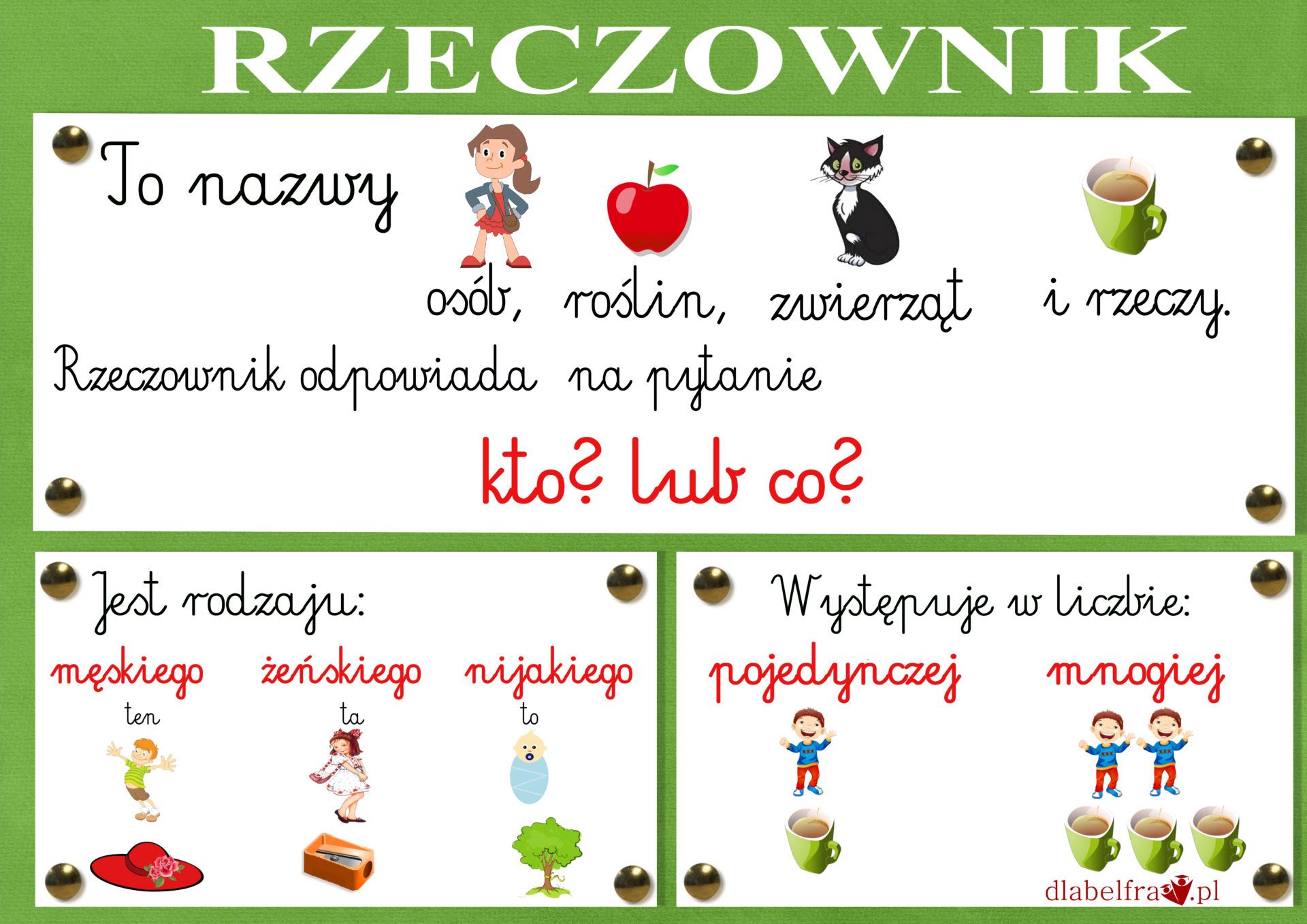 Rzeczownik Klasa 5 Karta Pracy