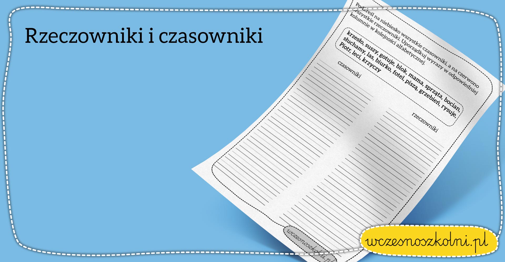 Rzeczownik Karty Pracy Klasa 2 Chomikuj