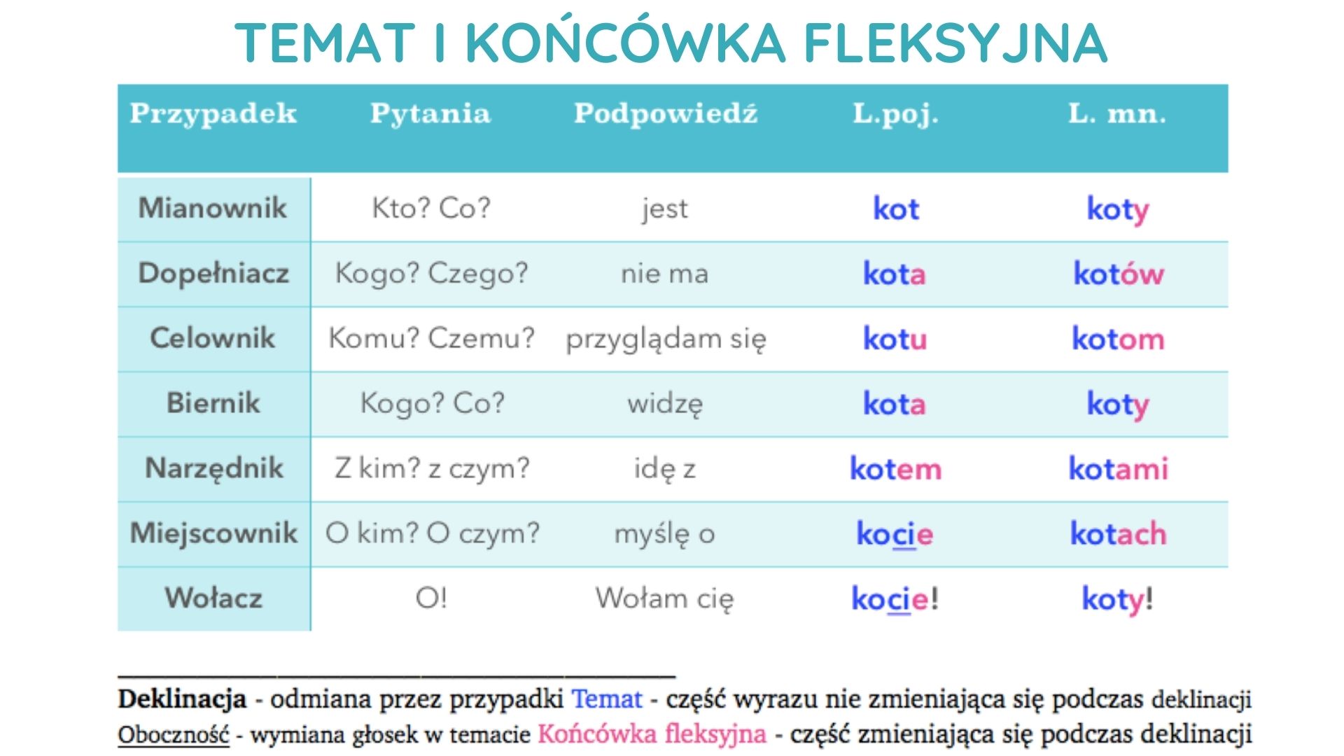 Rzeczownik od podstaw – Język polski Sprawdzian Z Rzeczownika Klasa 4