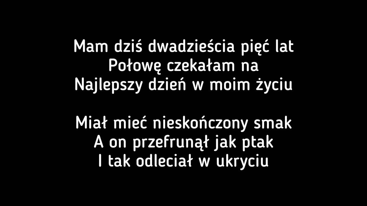 Sanah Najlepszy Dzień W Moim życiu Tekst