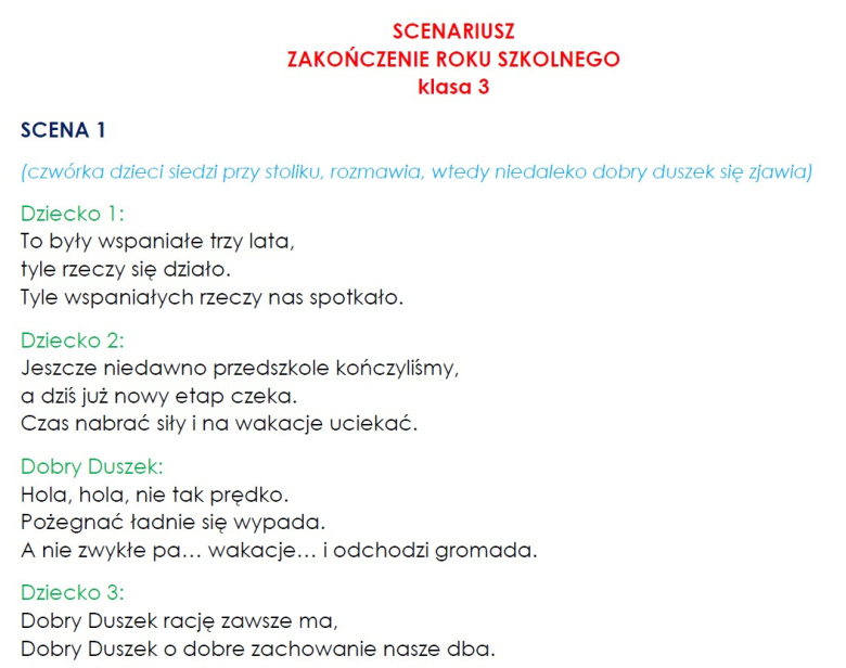 Scenariusz Na Zakończenie 3 Gimnazjum śmieszny