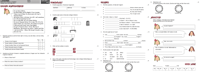 Schulaufgaben Englisch Klasse 5 Realschule Go Ahead | Catlux English Class Klasa 5 Unit