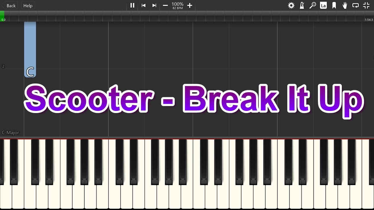 Scooter - Break It Up - Piano tutorial - YouTube Scooter Break It Up Chords
