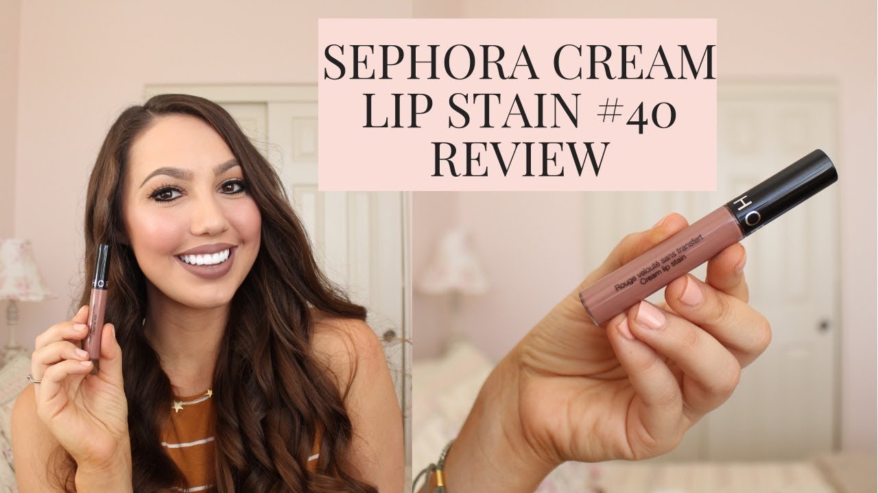 Sephora Collection Cream Lip Stain #40 Pink Tea Review + Swatch (liquid Sephora Cream Lip Stain 40
