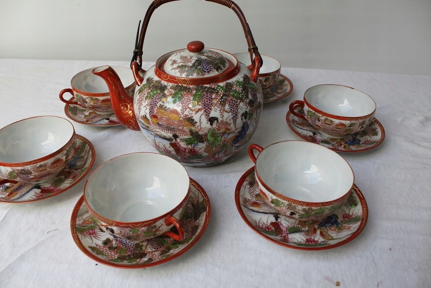 Serwis do herbaty chińska porcelana Kutani 14227151974 - Allegro.pl Cena Za Kilogram Herbaty Wzrosła O 10 Zł