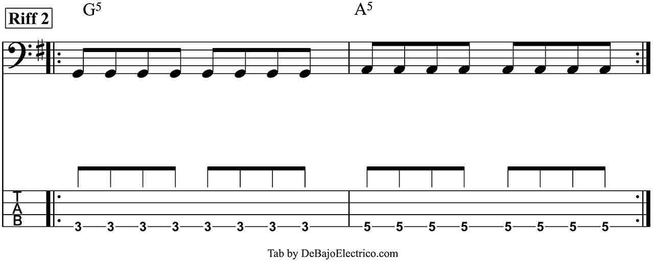 Seven Nation Army 【BASS TAB】 PDF Bajo Eléctrico 7 Nation Army Tab Bass