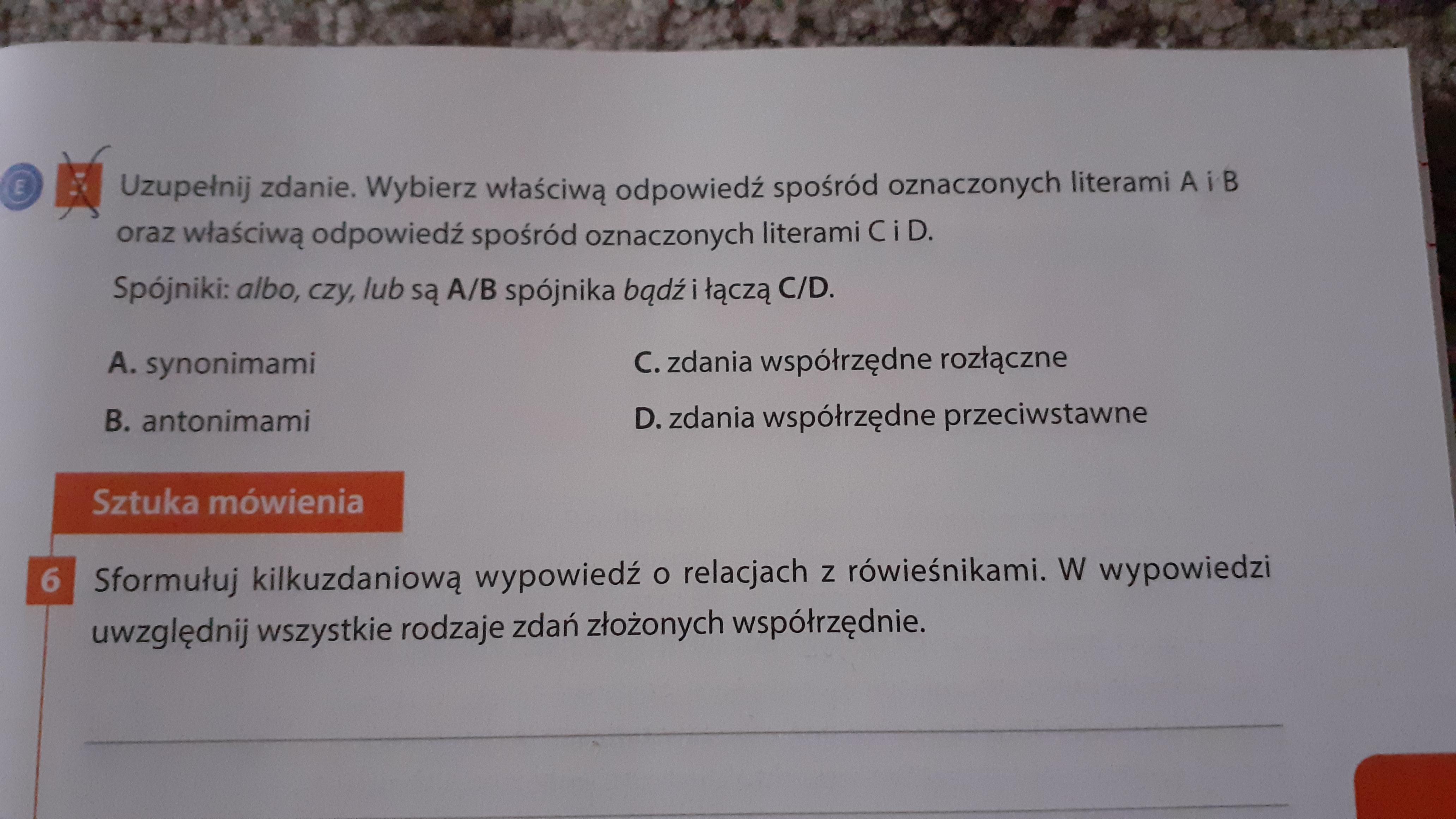 Sformuluj Kilkuzdaniowa Wypowiedz O Relacjach Z Rowiesnikami