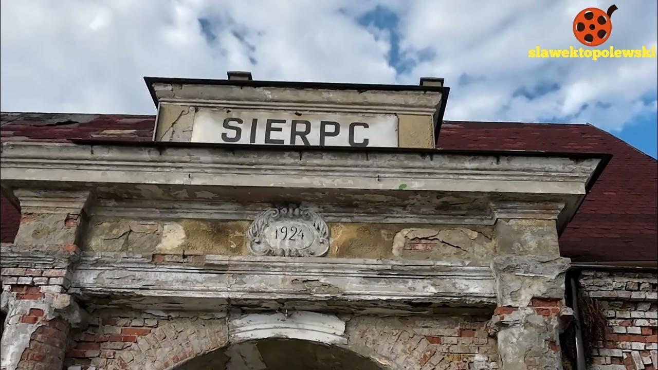 Sierpc 2023. Dworzec kolejowy w Sierpcu ul. Dworcowa przed Pracownia Dokumentacji Dziejów Miasta Sierpc