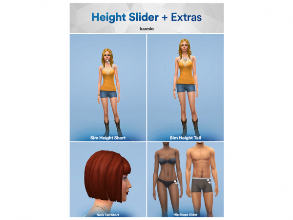 Height Slider The Sims 4 Download