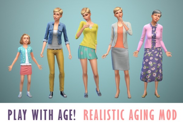 Скачать Sims 4, the "Play With Age! - Realistic Aging Mod" - Геймплей Sims 4 Realistic Age Mod