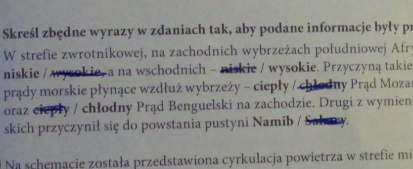 Skreśl zbędne wyrazy w zdaniach tak, aby podane informacje byly Skresl W Ponizszych Zdaniach Bledne Informacje Azja Jest Polozona