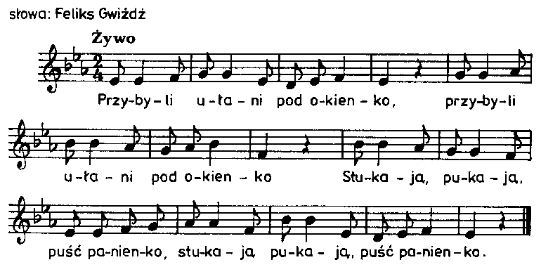 Przybyli Ułani Pod Okienko Nuty Na Flet