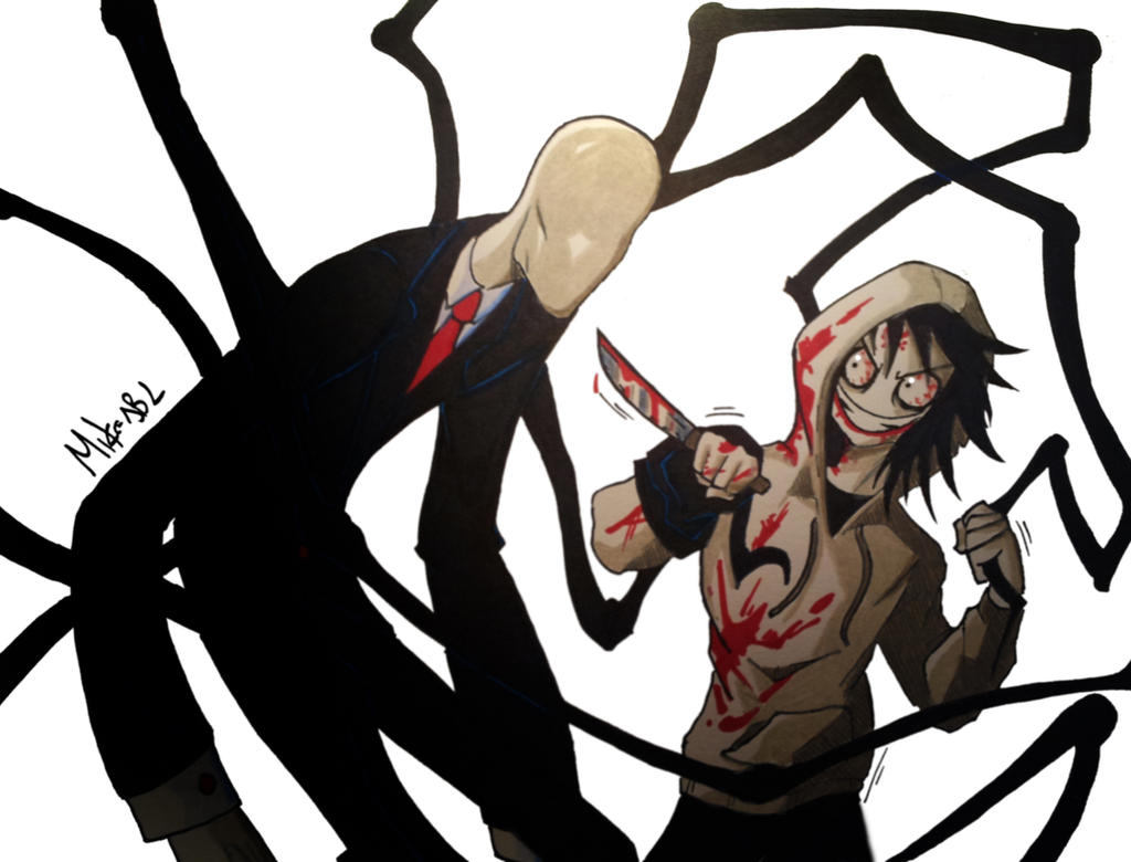 Slenderman Vs Jeff The Killer by MikeES on DeviantArt Jeff The Killer X Slenderman