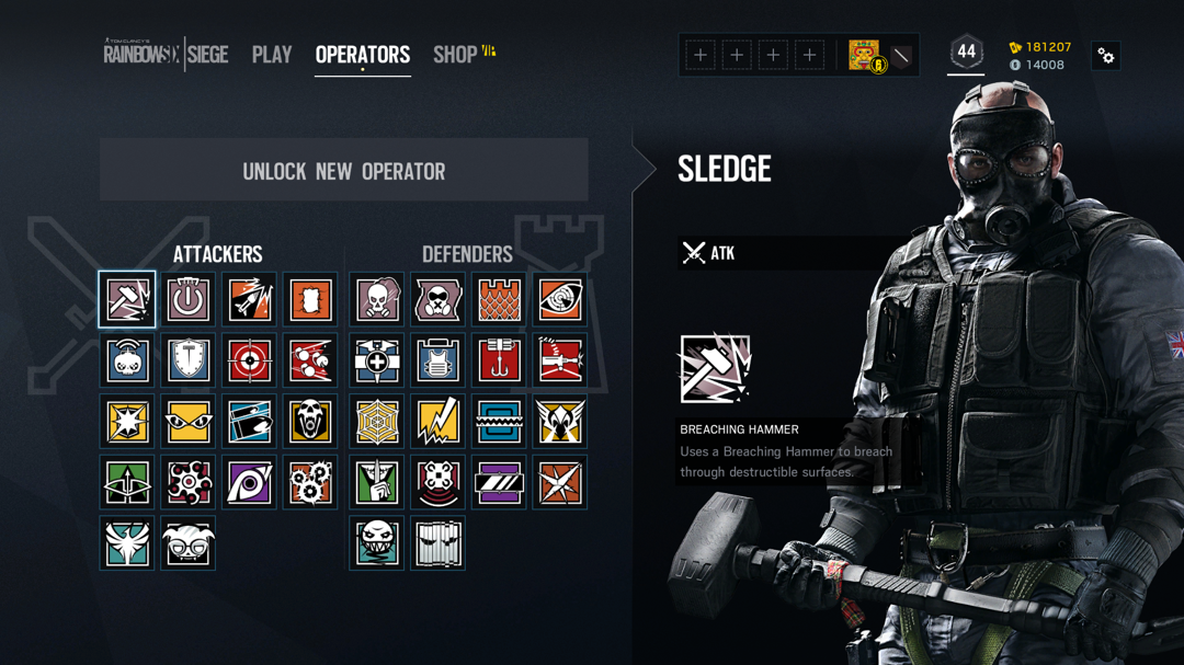 Rainbow Six Year 1 And 2 Operators